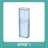 Caixa de armazenamento de classificação simples mini alta aparência multi-uso transparente portátil organizando cotonete Band-Aid com tampa atacado