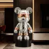 Figura de Oso Cool con Lentejuelas de Moda Decoración Moderna de Lujo Ligero para Sala de Estar, Mueble de TV, Gabinete de Entrada Venta Directa de Fábrica Se Puede Enviar en Nombre de Otros