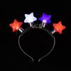 Diadema LED Intermitente para el Día de la Independencia Europeo y Americano más Cool Comercio Electrónico Transfronterizo Diadema de Estrella de Cinco Puntas