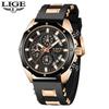 LIGE 8908 nuevo 2022 comercio exterior personalidad creativo moda impermeable cuarzo reloj de hombre genial