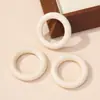 Anillos de Madera Redondos para Manualidades, Colgantes de Anillo de Madera Color Madera Natural, Accesorios para Carrillones de Viento Hechos a Mano DIY