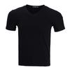 Verano 2022 nuevo 200g32 algodón CVC cuello en V manga corta coreana tubo recto camiseta para hombre al contado venta al por mayor