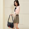 Bolso de Moda para Mamá Transfronterizo Nuevo Bolso de Mujer Multicapa Gran Capacidad Cuero Suave Hombro Bandolera Bolso Sencillo Retro Sobaco