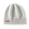 Gorro de Cachemira para Mujer Cachemira Pura Otoño e Invierno Nuevo Versátil a Prueba de Frío Protección para los Oídos Gorro Tejido Gorro para el Frío al Aire Libre