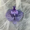 Cabeça de Flor de Orquídea Phalaenopsis Artificial, Textura de Película Impressa em 3D, Buquê Exquisito para Decoração de Casamento e Lembrança