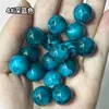 Cuentas acrílicas redondas de 14 mm en degradado de dos tonos con agujero recto, para manualidades DIY, ensartar cuentas, dijes para teléfono, pulseras y accesorios de joyería