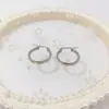 Nuevos Pendientes de Acero de Titanio de Moda a Precio Especial para Mujer Diseño Minimalista Exquisitos Pendientes Personalizados de Alta Calidad con Conservación del Color Pendientes de Diamantes Completos