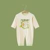 Ropa de verano modal conjoined para bebé, ropa fina de manga larga para aire acondicionado, ropa de tacto fresco, ropa para gatear, pijamas, hogar