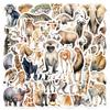 50 pegatinas de animales africanos para portátil, funda de teléfono, guitarra, pegatinas impermeables transfronterizas