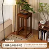 Estante de flores tallado para sala de estar, soporte colgante para orquídeas, planta verde bonsái estilo antiguo, estante interior simple para el hogar, soporte de piso estilo chino para balcón