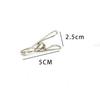 Clip de Acero Inoxidable Clip a Prueba de Viento Colgador Multifuncional de Ropa Clip de Alambre Clip para Cortinas Calcetines Clip para Abrigos de Cola Larga Clip de Fijación