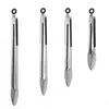 Pinza para alimentos de silicona directa de fábrica, pinza para barbacoa de acero inoxidable, pinza para alimentos, pinza especial para cocina, bistec frito