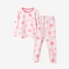 Ropa y Pantalones de Otoño para Bebé, Algodón Puro, Clase A, Conjunto de Capa Base para Niñas, Pijamas Ajustados para Niños, Ropa y Pantalones de Algodón Lycra para Niñas