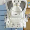 Mochila Nueva y Elegante para Niñas, Versátil para Estudiantes de Primaria y Secundaria, Diseño de Dibujos Animados, Sencilla y Casual, Bolso Versátil de Doble Hombro