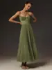 Vestido de Noche de Alta Gama, Vestido de Estilo Nuevo, Vestido Largo Sexy de Tirantes con Espalda Descubierta, Sin Mangas, Escote en V Profundo, Ajustado, Vestido de Dama de Honor para Mujer