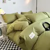 Conjunto de Roupa de Cama Nantong de Quatro Peças, Capa de Edredom, Conjunto de Três Peças de Algodão Lavado para Dormitório de Estudante, Conjunto de Roupa de Cama para Cama de Solteiro
