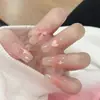 Unhas Usáveis Sexy Flash Personalizadas, Unhas Postiças de Alto Padrão, Adesivos de Nail Art Usáveis Gelo-Transparente, Adesivos de Nail Art Mais Vendidos, Produtos Acabados