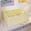 Caja de Almacenamiento Plegable para Escritorio de Dormitorio Estudiantil Cesta de Almacenamiento para Cosméticos Femeninos Papelería Colocación Plástico Cesta Pequeña