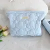 Bolsa de Cosméticos Acolchada de Nube Nueva Coreana, Bolso de Mano Portátil de Aspecto Elegante, Bolsa Simple de Almacenamiento para Viajes, Neceser