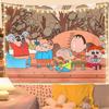 Crayon Shin-Chan Pano de Fundo Decoração Arranjo Foto Fofo Desenho Animado Pano Pendurado Quarto Dormitório Cama Reforma Pano de Parede Tapeçaria