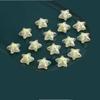 16mm convexo transparente color esmerilado chapado estrella de cinco puntas cadena para teléfono móvil pulsera collar DIY accesorios acrílicos material