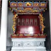 Mesa de Altar Budista de Madera Maciza para Templos, Santuarios y Placas Ancestrales