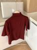 8155# camiseta de manga curta com gola pequena pode ser usada em todas as estações, camisa feminina confortável, slim slim Joker, gola semi-alta