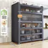 Nuevo Estante de Cocina de Pie Gabinete de Almacenamiento Multicapa Multifuncional Gabinete Lateral para Horno Microondas Gabinete de Almacenamiento para Bowls