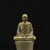 Mini Adornos de Buda Sakyamuni de Latón Puro Viaje Adoración Estatua de Buda Tathagata Decoración de Escritorio Entrada Estilo Chino Creativo