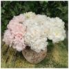 Ramo Simulado de Estilo Europeo Peonía de Cinco Cabezas Sin Hojas No. 4 Decoración del Hogar Flores Falsas Accesorios para la Disposición del Lugar de la Boda