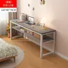 Mesa Retangular Longa para Sala de Estudo, Sala de Estar, Uso Doméstico, com Pés de Madeira Maciça, Mesa Longa Grande, Bancada
