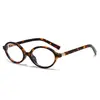 Óculos de Sol Jamie 9432 Estilo Zhang Yuanying Armação Pequena Oval Estilo Coreano Retrô Lentes Lisas Anti-Luz Azul Podem Ser Personalizados para Miopia