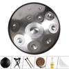 Lufing Disco de Mano Tambor de Mano Handpan Disco de Mano 440 Hertz 432 Hertz Forjado a Mano Tambor Etéreo Tambor de Lengüeta de Acero
