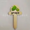 Marcador de plantas de madera transfronterizo para flores suculentas etiqueta de planta verde etiqueta para terraza interior exterior estaca de jardín