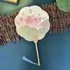 Leque de Flor de Peônia de Luoyang, Leque Cultural e Criativo em Forma de Flor de Estilo Antigo, Check-in para Foto em Ponto Turístico da Tendência Nacional, Customização de Leque de Dança Artesanal