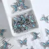 Nuevo Corte Creativo Mariposa Ojo de Gato Aleación Joyería DIY Pendientes Pulsera Collar Colgante Material de Colgante Cuentas