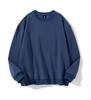 Sudadera Gruesa de Felpa Zorro Plateado de Peso Pesado 450g para Otoño e Invierno, Chaqueta Unisex, Sudadera de Marca Moderna Holgada con Cuello Redondo para Hombre con Forro de Felpa