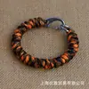 Q09 Pulsera Pulsera de Supervivencia Trenzada de Paracord Pulsera de Colgado Rápido Hebilla de Acero Inoxidable Se Puede Usar como Llavero