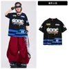 Roupas de performance de street dance infantis para meninos, trajes estilosos de hip-hop com bateria, roupas de performance de dança jazz da moda para meninas
