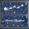 Decoraciones Navideñas Transfronterizas Reno Copo de Nieve Pegatinas Estáticas Creativas Trineo Luna Casa de Nieve Pegatinas Navideñas Mayoreo