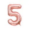 Globo Digital de Papel de Aluminio de 40 pulgadas Forma de Set de Cumpleaños Suministros de Decoración para Fiestas Globos con Números de Cumpleaños Venta al por Mayor