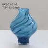Florero de Vid Soplado a Mano Creativo de Boca Pequeña de Lujo Accesible Morandi Adornos Hidropónicos de Flores para Sala de Estar del Hogar de Gama Alta