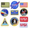 Comercio exterior planeta caliente bordado pegatinas de tela bordado por computadora logotipo espacio parche para ropa sello bordado ropa infantil astronauta