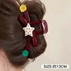 Pinza para el pelo de alta gama estilo coreano, pinza para el pelo de color block de dibujos animados para la parte trasera de la cabeza, pinza de tiburón grande versátil 2026 nueva para mujer