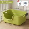 Caixa de Areia Gigante Estilo Banheira, Semifechada, Caixa de Areia Extra Grande para Filhotes, Anti-Odor, Anti-Respingo Vaso Sanitário para Gatos