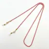 Corrente para Óculos Colorida de Contas Mais Vendida Transfronteiriça, Cordão Anti-Queda para Óculos, Corrente para Máscara, Acessórios para Óculos