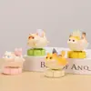 Novo Ornamento de Gato Siamês Giratório de Desenho Animado Pedra Difusora de Aroma de Cristal Natural Gatinho Fofo Decoração de Mesa