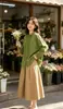 Colección Otoño 2026 Estilo Japonés Estampado Floral Pequeño Cuello Solapa Mujer Holgado Oversize Cárdigan Camisa de Manga Larga Top