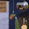 Sándalo Verde Calado Pixiu Loto Calabaza Montaña Colgante Adorno Colgante Bolsa de Incienso Tallado en Madera Joyería Llavero Colgante