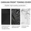Venta Directa de Fábrica Funda para Silla de Casa Impermeable a Prueba de Polvo a Prueba de Sol con Cordón A prueba de Viento Exterior Negro Interior Plateado Funda Protectora Toldo Reforzado